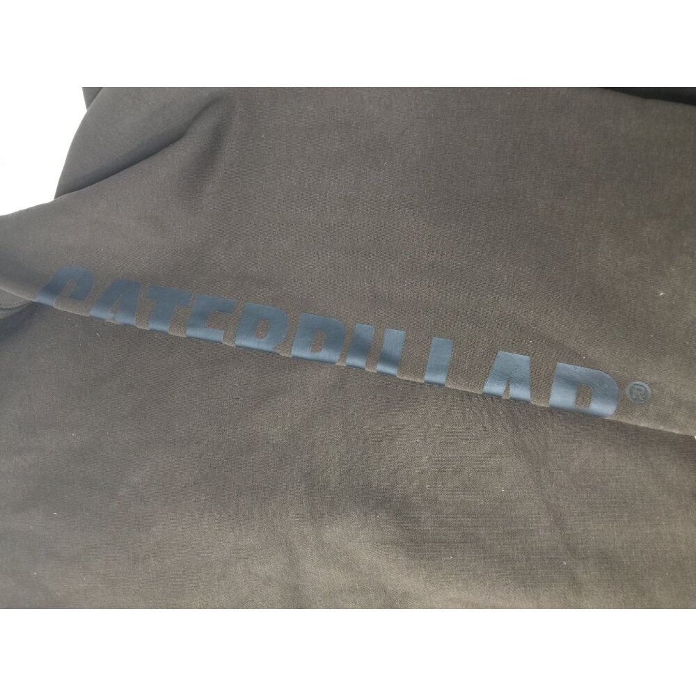 Men's CAT Trademark Banner Hooded Sweatshirt - Coffee Bean - Size 2XL - Picture 6 of 15